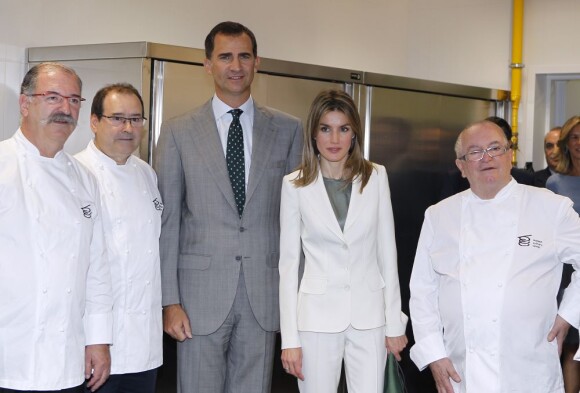 Letizia d'Espagne a rendu visite à un centre de gastronomie à San Sebastian en Espagne le 26 septembre 2011