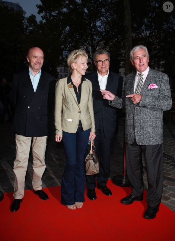 Jean-Paul Rappeneau, Tonie Marshall et Jean-Loup Dabadie lors de la présentation du Sauvage à la Cinémathèque de Paris le 26 septembre 2011