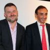 Eric Zemmour et Eric Naulleau lors des 25 ans de Paris Première à Paris le 20 septembre 2011
