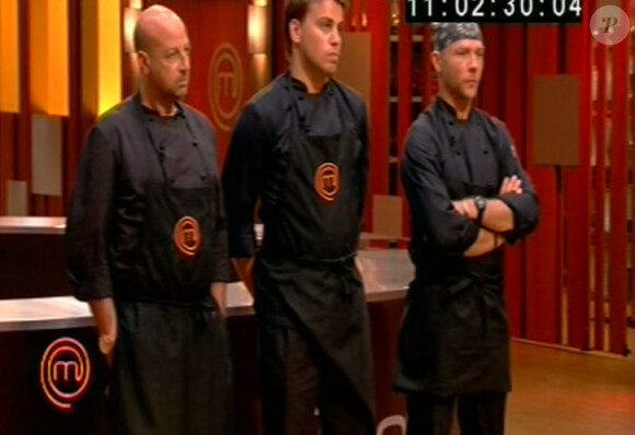 Bruno, Oliiver et Matthias sont soumis au test sous pression dans Masterchef 2