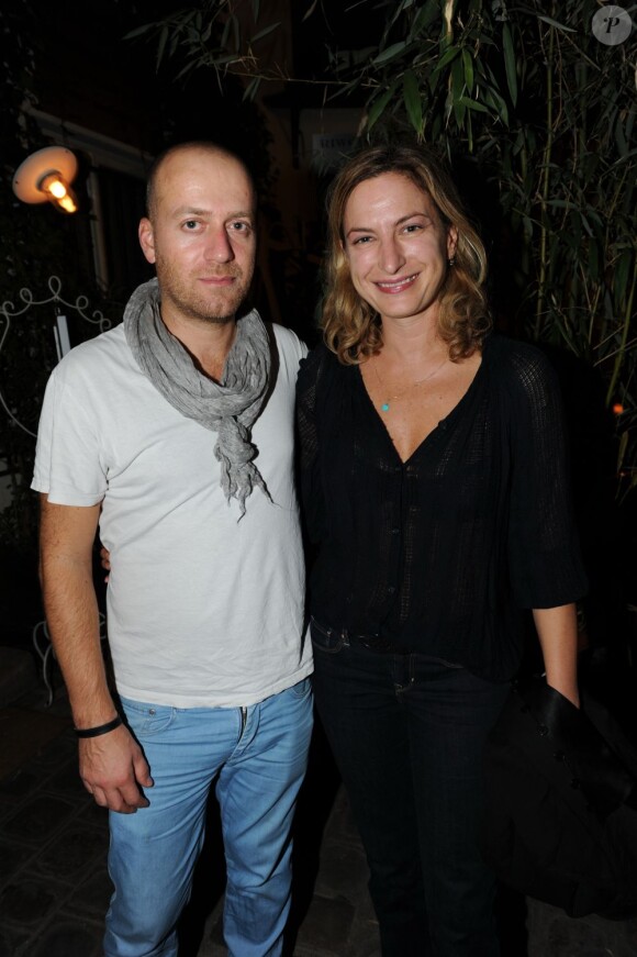 Zoe Cassavetes et son époux Sébastien Chenut lors de la soirée organisée au Derrière, à Paris, le vendredi 30 septembre 2011.