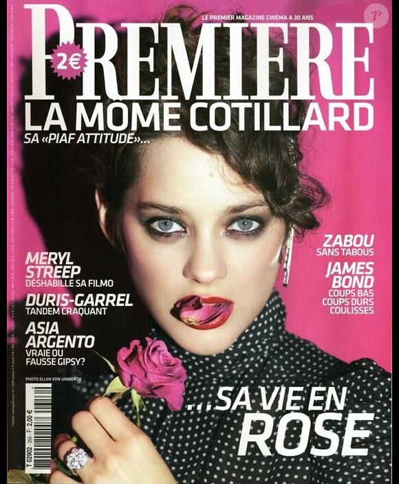 Marion Cotillard évoque sa nouvelle vie en rose au magazine Premiere. Mars 2008.