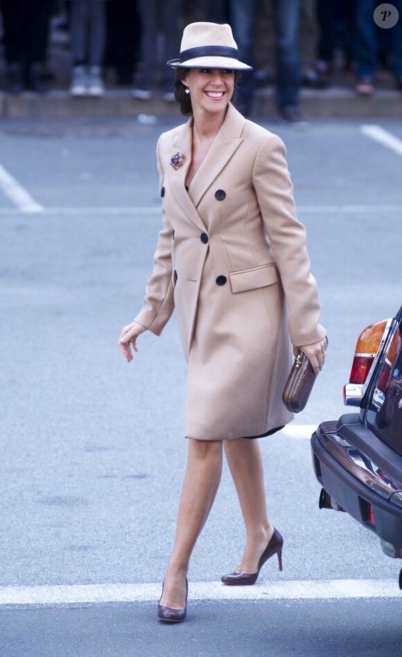 La famille royale danoise, ici la princesse Marie et son look de grossesse boyish, était rassemblée mardi 4 octobre 2011 pour l'ouverture de la session du Parlement qui a vu Helle Thorning-Schmidt prendre ses fonctions de Premier ministre.