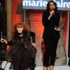 Sonia et Nathalie Rykiel lors des Prix d'Excellence de la Mode Marie Claire, le mercredi 5 octobre, à Paris.