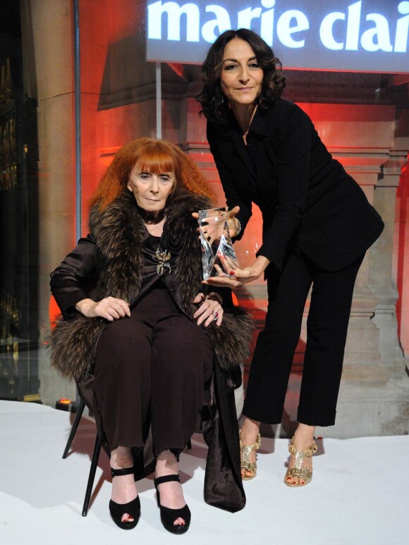 Sonia et Nathalie Rykiel lors des Prix d'Excellence de la Mode Marie Claire, le mercredi 5 octobre, à Paris.