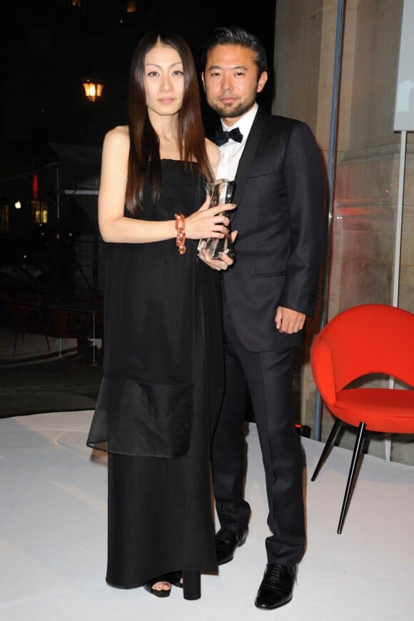 Kaito Hori et Iku Furudate lors des Prix d'Excellence de la Mode Marie Claire, le mercredi 5 octobre, à Paris.