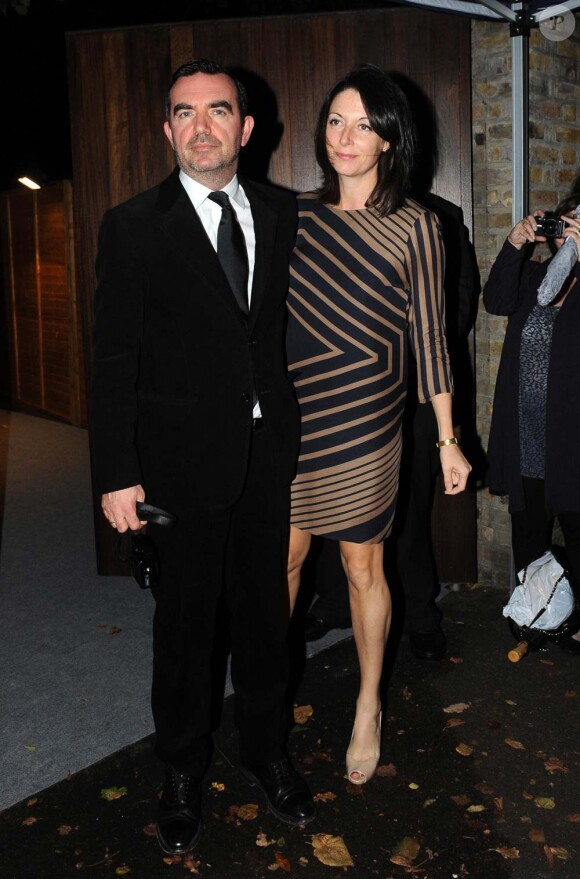 Simon Aboud et Mary McCartney arrivent à St John's Wood au Nord de Londres pour célébrer l'union de Paul McCartney et Nancy Shevell, le 9 octobre 2011.