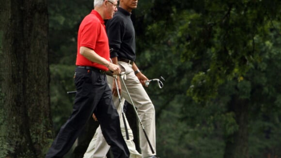 Barack Obama : Golf avec Bill Clinton et week-end au vert avec sa belle Michelle