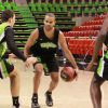 Tony Parker pour son premier entraînement le 10 octobre 2011 à l'Astroballe de Villeurbanne