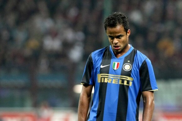 Mancini sous le maillot de l'Inter Milan le 24 septembre 2008