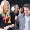 Gwyneth Paltrow et Mark Ruffalo sur le tournage de Thanks for sharing à New York le 12 octobre 2011.