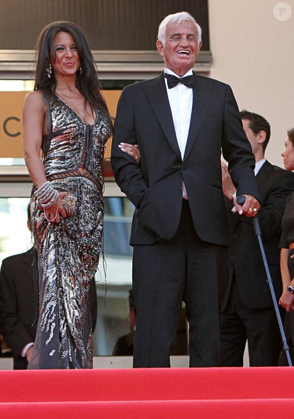 Jean-Paul Belmondo et Barbara Gandolfi en mai 2011.