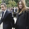 Nicolas et Carla Sarkozy lors des journées européennes du patrimoines à l'Elysée le 17 septembre 2011