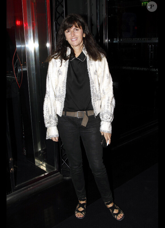 Virginie Viard invitée de choix lors du dîner organisé en l'honneur de Karl Lagerfeld. Le 19 octobre 2011 au VIP Room