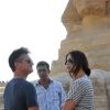 Sean Penn et Shannon Costello en visite près du Caire, le 30 septembre 2011.