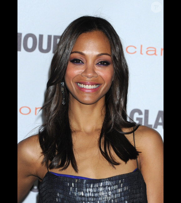 Zoe Saldana lors de la soirée Reel Glamour Awards à Los Angeles le 24 octobre 2011