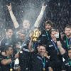 Les All Blacks ont été remporté la Coupe du monde de rugby en battant la France en finale le 23 octobre 2011 à l'Eden Park d'Auckland
