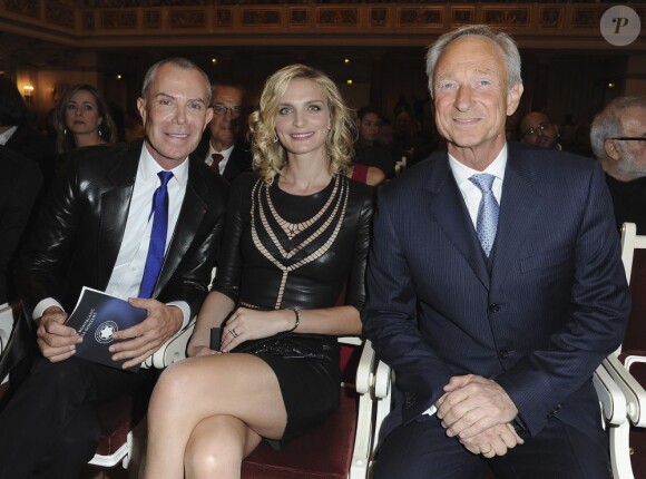 Jean-Claude Jitrois, Sarah Marshall et Lutz Bethge à la soirée Montblanc Awards, le mardi 25 octobre 2011.