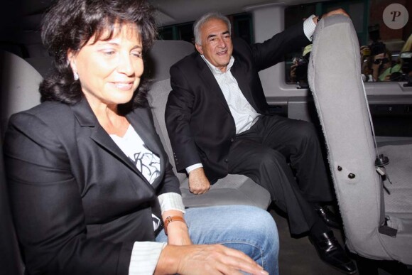 Dominique Strauss-Kahn et Anne Sinclair, à New York, le 3 septembre 2011.