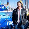 Hugues Duboscq sur le bateau Virbac Paprec 3 de la Transat Jacques Vabre le jeudi 26 octobre 2011 au Havre