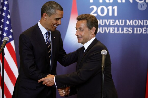 Nicolas Sarkozy et Barack Obama, en mai 2011 à Deauville. 