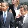 Nicolas Sarkozy et Barack Obama, en juillet 2009 en Italie. 