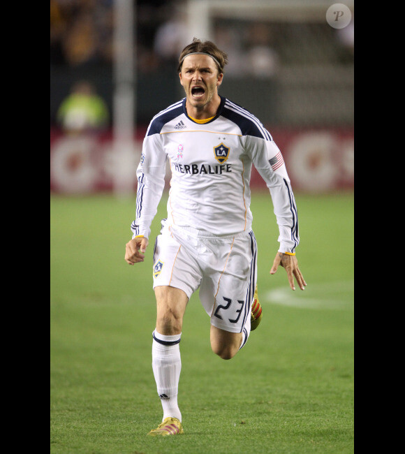 David Beckham le 16 octobre 2011 lors d'un match face aux Chivas USA au Home Depot Center de Los Angeles