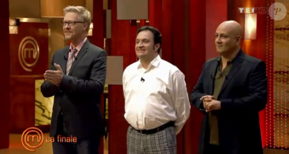 Le jury de Masterchef : Yves Camdeborde, Sébastien Demorand et Frédéric Anton dans Masterchef 2 le jeudi 3 novembre 2011 sur TF1