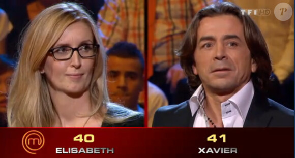 Xavier et Elisabeth dans Masterchef 2 le jeudi 3 novembre 2011 sur TF1