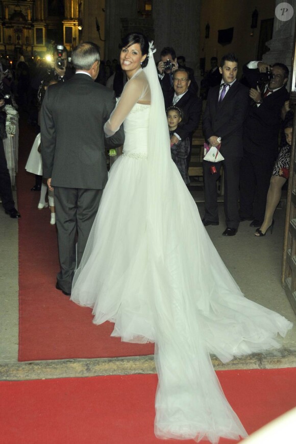 Alberto Contador a épousé son amour de longue date, Macarena Pescador, dans sa ville natale de Pinto, le 5 novembre 2011.