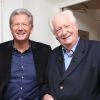 Pierre Dhostel et Pierre Bellemare sur le tournage de Vendredi sur un plateau (émission diffusée le vendredi 11 novembre 2011).