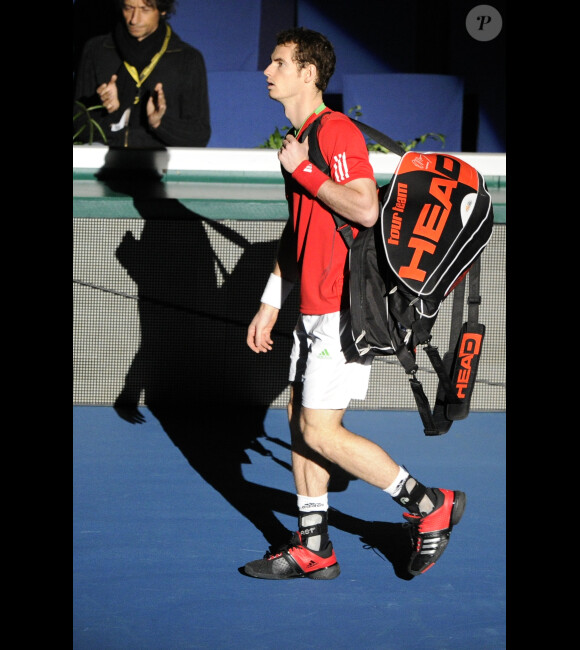 Andy Murray très bon le 10 novembre 2011 lors du Masters 1000 de Paris Bercy à Paris