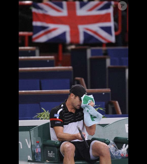 Andy Roddick a été balayé par la justesse d'Andy Murray le 10 novembre 2011 lors du Masters 1000 de Paris Bercy à Paris