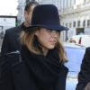 Jessica Alba à Milan, pour assister à l'inauguration de l'hôtel Armani. Le 10 novembre 2011