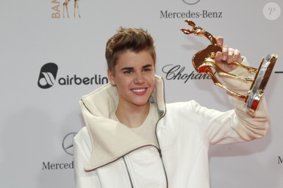 Justin Bieber aux Bambi Awards 2011, le jeudi 10 novembre en Allemagne.