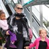 Heidi Klum, sa maman Erna, et ses filles Lou et Leni font du shopping à Los Angeles, le 12 novembre 2011.