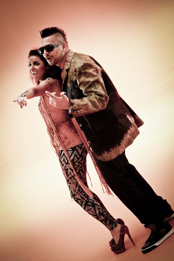 TAL et Sean Paul sur le tournage du clip Waya Waya, 2011.