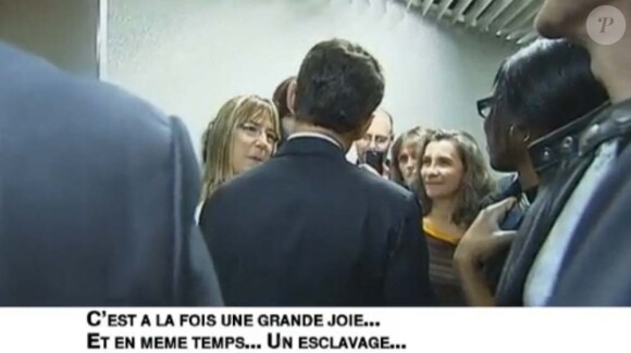 Nicolas Sarkozy fait des confidences sur l'allaitement à Bordeaux, le 15 novembre 2011 : "C'est à la fois une grande joie et un même temps, un esclavage..."