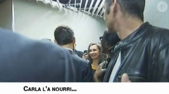 Nicolas Sarkozy fait des confidences à Bordeaux, le 15 novembre 2011 : "Carla l'a nourri."