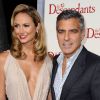 George Clooney et sa compagne Stacy lors de la première de The Descendants, à Beverly Hills, le mardi 15 novembre 2011.