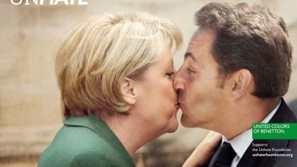 Benetton renoue avec le scandale : quand Nicolas Sarkozy emballe Angela Merkel