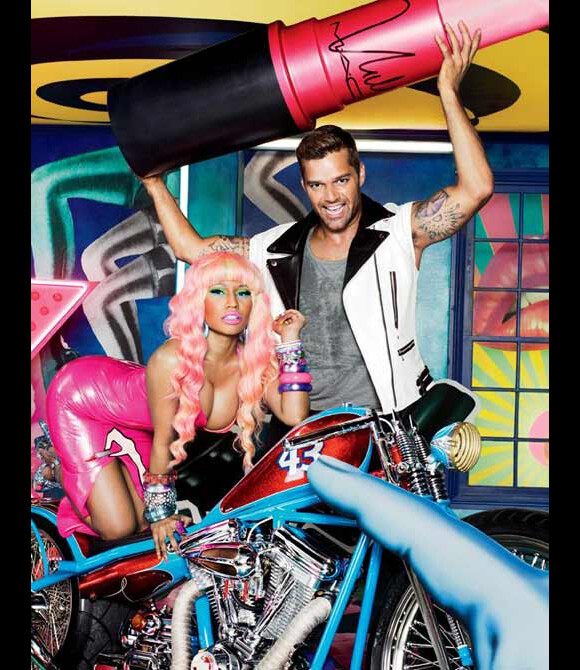 Nicki Minaj et Ricky Martin, campagne Viva Glam de MAC, automne 2011.