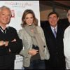 Laurent Boyer, Julie Andrieu, Jean-Pierre Foucault et Alain Ducasse lors de la finale du premier concours de cuisine amateur Tous en cuisine, à Paris, le 18 novembre 2011.