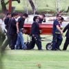 Diego Maradona lors de l'enterrement de sa maman Dalma Franco décédée à l'âge de 82 ans, le 21 novembre 2011 à Bella Vista en Argentine