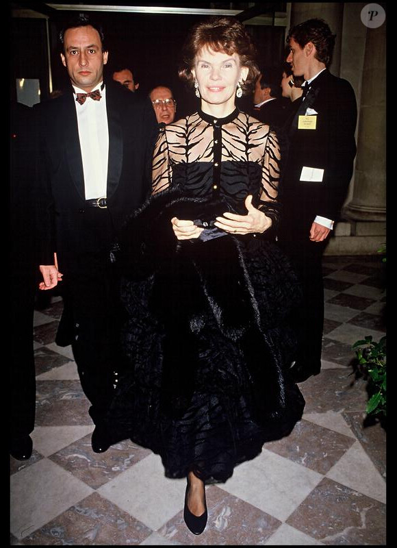 Danielle Mitterrand à Versailles, le 22 mars 1986.