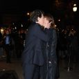 François Cluzet et sa femme Narjiss lors des 135 ans de la maison Lancel à Paris le 24 novembre 2011