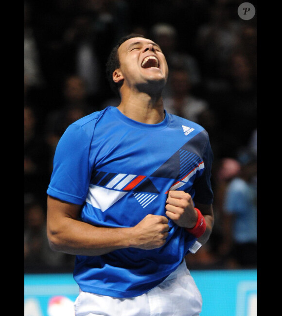 Jo-Wilfried Tsonga s'est imposé face à Rafael Nadal le 24 novembre 2011 lors des Masters de Londres