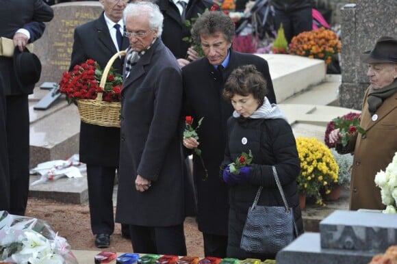 Jack Lang lors des funérailles de Danielle Mitterrand à Cluny le 26 novembre 2011