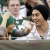 Hayden Panettiere et son petit ami Scotty McKnight au MetLife Stadium à East Rutherford, dans le New Jersey, le 27 novembre 2011