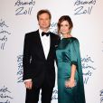 Colin Firth et son épouse Livia lors des British Fashion Awards à Londres le 28 novembre 2011